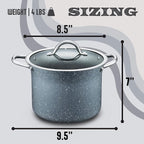 Concord Granite Nonstick 7 Quart Stock Pot Cookware Set - Image 2