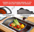 Set of 3 Red Food Strainer for Kitchen - Image 6