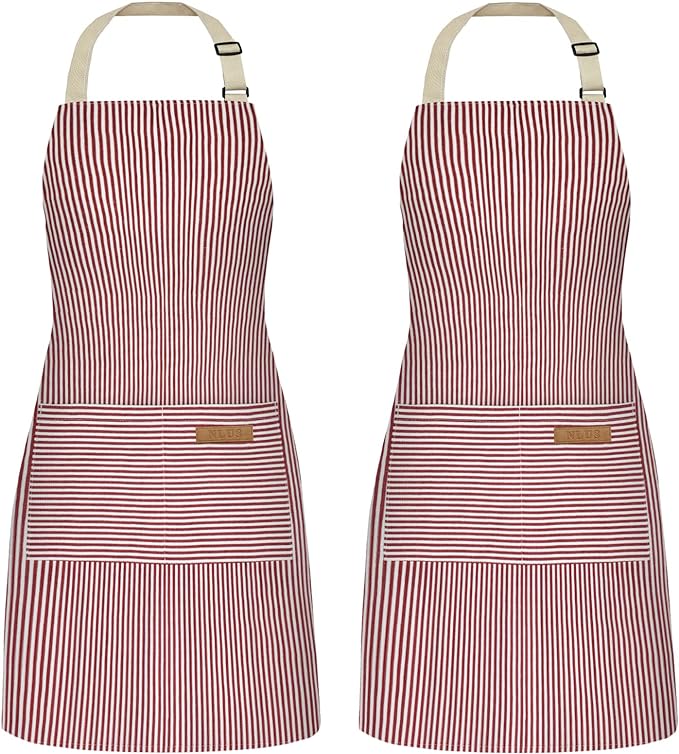 NLUS 2 Pack Cooking Aprons for Women by NLUS