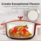 Zulay Kitchen 5 Quart Enameled Cast Iron Dutch Oven Pot - Image 4