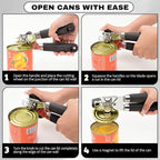 Manual Can Opener with Magnet – Heavy Duty Hand Can & Bottle Opener, Stainless - Image 5
