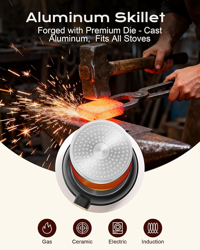 Non Stick Frying Pan, 10-inch Omelette Pan - Image 5