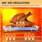 Air Fryer Basket, OPENICE 2 Set Air Fryer Pan and Crisper Tray - Image 3