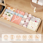 Lifewit 4" Tall 9 Pack Drawer Dividers, 27-42cm/10.5-16.5" Expandable Drawer - Image 9