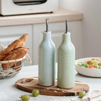 famiware Jupiter 16oz Ceramic Olive Oil Dispenser Bottle, Olive Oil and Vinegar - Image 7