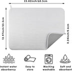 2-pack 24"x17" XL size microfiber dish drying mats - Image 3