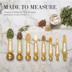 White and Gold Measuring Spoons - Image 2