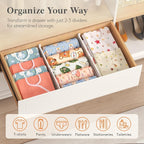 Lifewit 5" Tall 6 Pack Drawer Dividers, 30-47cm/11.5-18.5" Expandable Drawer - Image 9