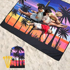 WIWIGO Beach Blanket Waterproof Sandproof Beach Mat 79" X 83"/10'x9'for 2-8 - Image 6