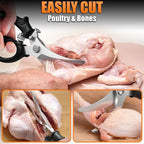 Poultry Shears Heavy Duty – Stainless Steel Chicken Shears - Image 5