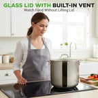 NutriChef 15-Quart Stainless Steel Stock Pot - Image 3