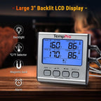 TempPro TP17 Dual Probe Digital Cooking Meat Thermometer Large LCD Backlight - Image 7