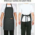 2Pack Adjustable Kitchen Apron for Women Men - Image 6