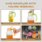 Soligt Glass Mason Jar Pitcher - Image 4