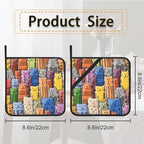 Funny Cats Family Pot Holder Set of 2, Heat Resistant Potholders Oven Hot Pads - Image 2