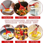 E-far Silicone Cooking Utensils Set, Silicone Kitchen Tools - Image 3