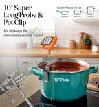 Digital Candy Thermometer with Pot Clip, Instant Read Kitchen Thermometer - Image 4