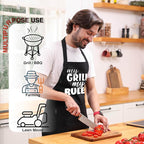 TOSHE Funny Apron Waterdrop Resistant Cotton Apron - Image 3