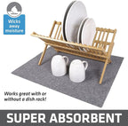 Drymate Jumbo XL Dish Drying Mat, Low-Profile, Super Absorbent, Quick Dry Fabric - Image 2