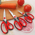 Kitchen Scissors, Sharp Stainless Steel Blades, Soft Grips, 3 Piece Set - Image 7