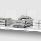 10 PCS Shelf Dividers for Closet Organization Acrylic Clear Closet Shelf - Image 5