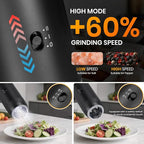 Rechargeable Gravity Electric Salt Grinder Set - Image 4