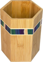 Totally Bamboo Baltique Mumbai Collection Kitchen Utensil Holder, Large Cooking - Image 5