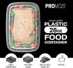 50-Pack Reusable Meal Prep Containers Microwave Safe Food Storage Containers - Image 2