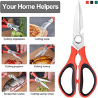 3-Pack Kitchen Scissor All Purpose Kitchen Shears Heavy Duty Scissors Stainless - Image 3