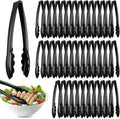 Tessco for you 50 Pcs Plastic Tongs for Serving Bulk, 9 Inch Plastic Disposable by Tessco