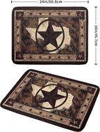 Giwawa Western Texas Star Dish Drying Mat 18"x24", Rustic Primitive Country - Image 2