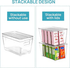 Vtopmart 6 Pack Clear Stackable Storage Bins - Image 3