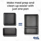 GoodCook Divided Baking Sheet Premium Carbon Steel Nonstick Pan, 9 x 13-Inch - Image 6