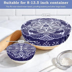 2 Large Reusable Beeswax Bowl Covers - Image 5