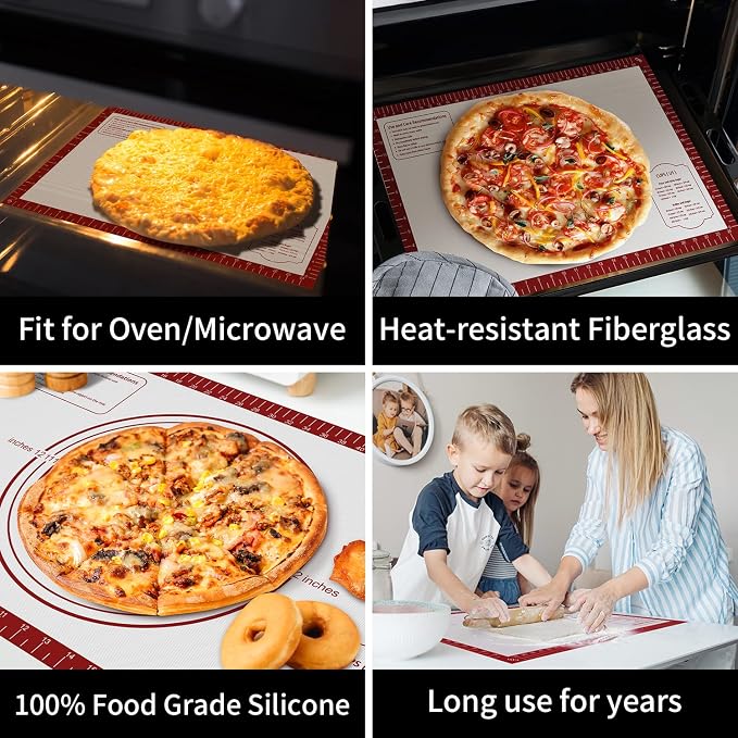 Silicone Baking Pastry Mat, Non Stick Dough Rolling Sheet - Image 6