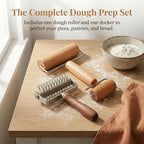 Hiceeden Set of 2 Pizza Dough Roller & Dough Docker, Stainless Steel Dough Hole - Image 7
