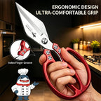 MAD SHARK Heavy Duty Kitchen Scissors, Dishwasher Safe All Purpose Kitchen - Image 3