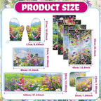 Fourluoo 10 Pcs Spring Kitchen Decor Sets Oil Painting Kitchen Towels Pot - Image 3