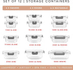 JoyJolt 24pc Borosilicate Glass Storage Containers - Image 2