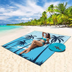 HIHOHO Beach Blanket Waterproof Sandproof Extra Large Beach Mat 79" X - Image 5