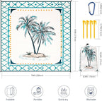 HIHOHO Beach Blanket Waterproof Sandproof Extra Large Beach Mat 79" X - Image 5