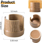 Zoeeker Sponge Holder for Kitchen Sink, Ceramic Sink Caddy Scrub Sponge Tray - Image 3