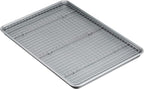 Amazon Basics Ceramic Nonstick Baking Sheet & Cooling Rack Set, Dishwasher Safe by AmazonBasics