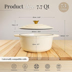 Nuovva Enamelled Cast Iron Dutch Oven Pot - Image 2