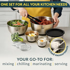 Baker's Signature Stainless Steel Mixing Bowls - Image 7