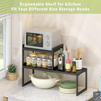 DOLALIKE Expandable Kitchen Countertop Organizer, Stackable Cabinet Shelf - Image 7