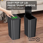 N. NETDOT Bathroom Trash Can - Image 5