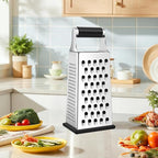 Supercenter Cheese Grater, Size 4-Sided Stainless Steel Box Grater, Food - Image 5