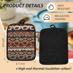 Western Aztec Bear Oven Mitts Set, Camping Camper RV Gifts, Aztec Native Tribal - Image 2