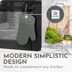 Extra Long Silicone Oven Mitts | Heat Resistant 500°F BPA-Free Food Grade - Image 2